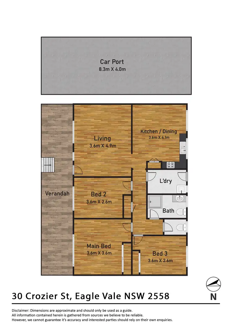 Floorplan of Homely house listing, 30 Crozier Street, Eagle Vale NSW 2558