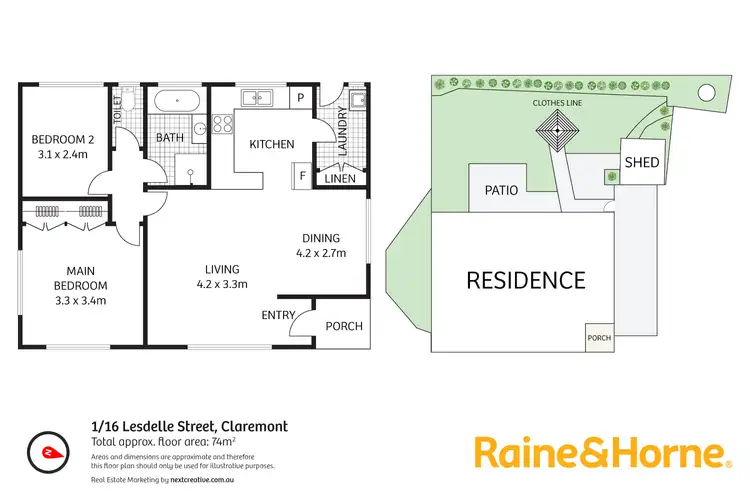 Floorplan of Homely house listing, 1/16 Lesdelle Street, Claremont TAS 7011