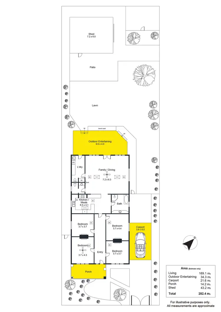 Floorplan of Homely house listing, 44 Byron Road, Black Forest SA 5035