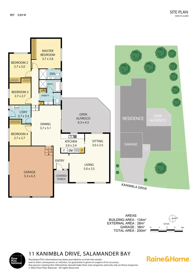 Floorplan of Homely house listing, 11 Kanimbla Dve, Salamander Bay NSW 2317