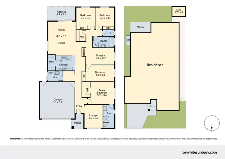 Floorplan of Homely house listing, 13 Sunny Street, Sunbury VIC 3429