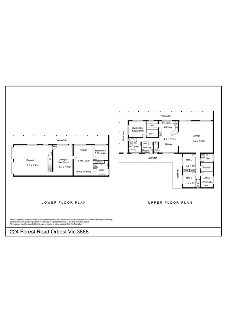 Floorplan of Homely house listing, 224 Forest Road, Orbost VIC 3888