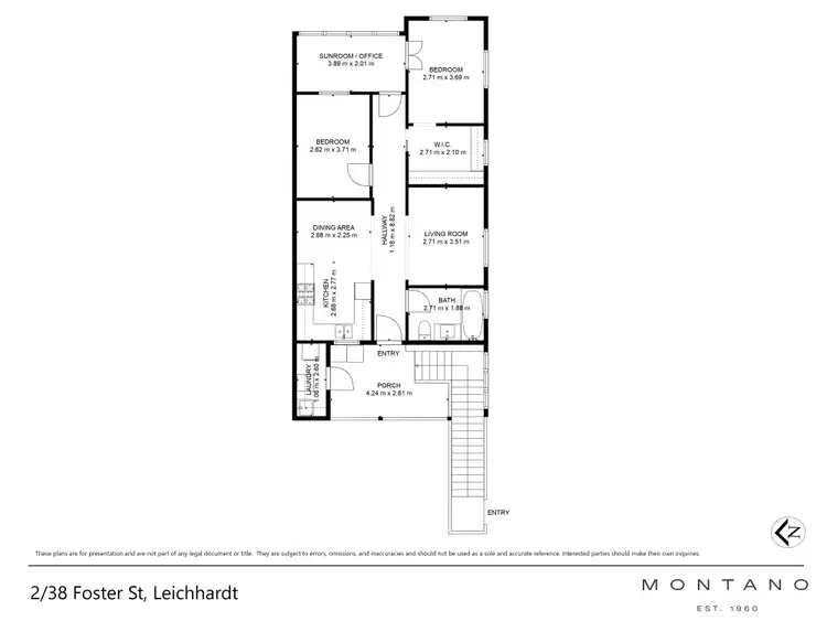 Floorplan of Homely apartment listing, 2/38 Foster Street, Leichhardt NSW 2040