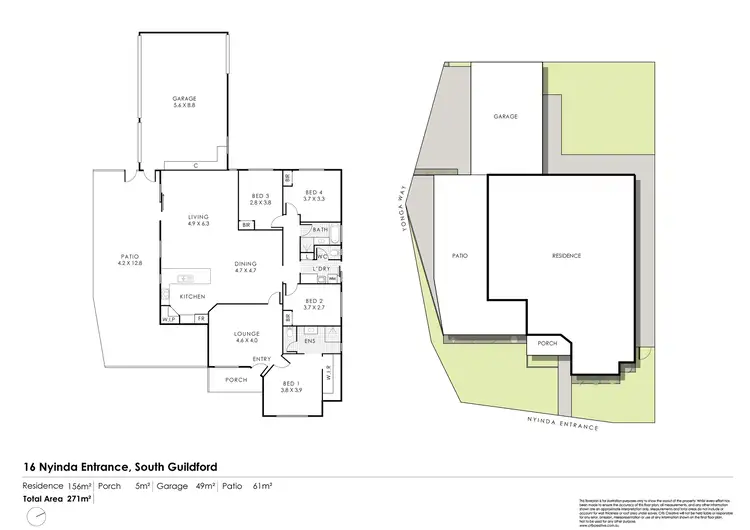 Floorplan of Homely house listing, 16 Nyinda Entrance, South Guildford WA 6055