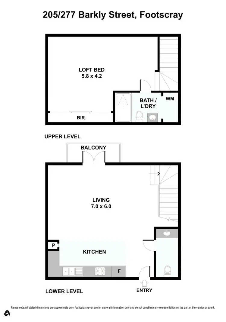 Floorplan of Homely apartment listing, 205/277 Barkly Street, Footscray VIC 3011