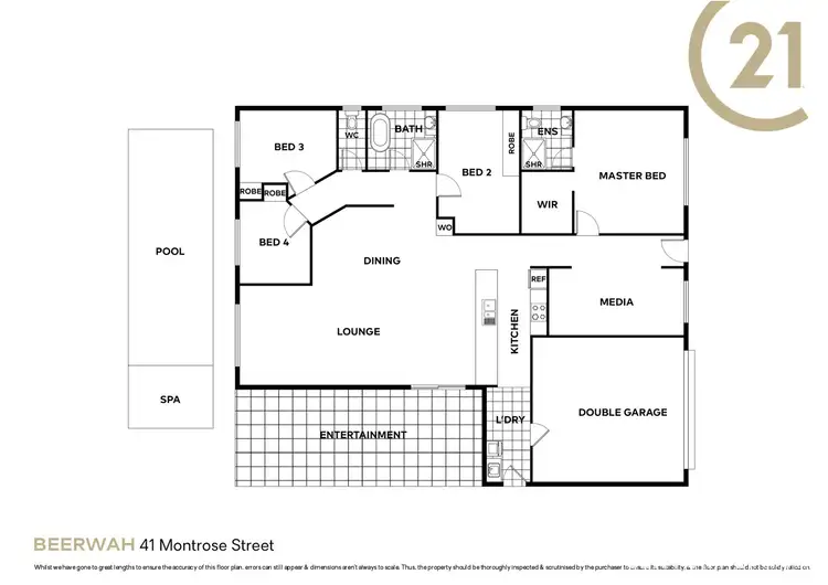 Floorplan of Homely house listing, 41 Montrose Street, Beerwah QLD 4519
