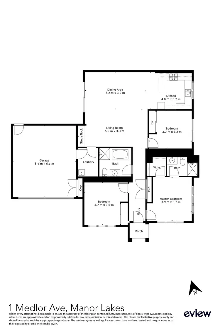 Floorplan of Homely house listing, 1 Medlar Avenue, Manor Lakes VIC 3024