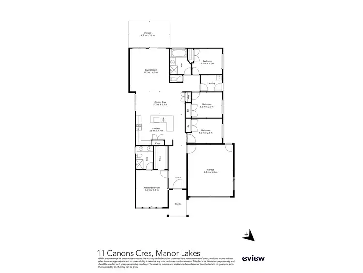 Floorplan of Homely house listing, 11 Canons Crescent, Manor Lakes VIC 3024