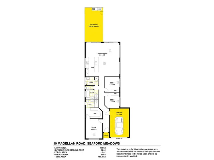 Floorplan of Homely house listing, 19 Magellan Road, Seaford Meadows SA 5169