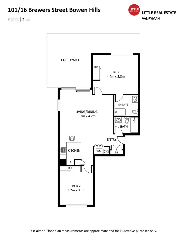 Floorplan of Homely apartment listing, 101/16 Brewers Street, Bowen Hills QLD 4006