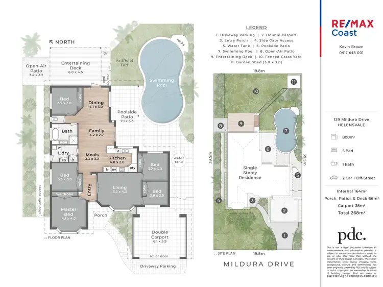 Floorplan of Homely house listing, 129 Mildura Drive, Helensvale QLD 4212