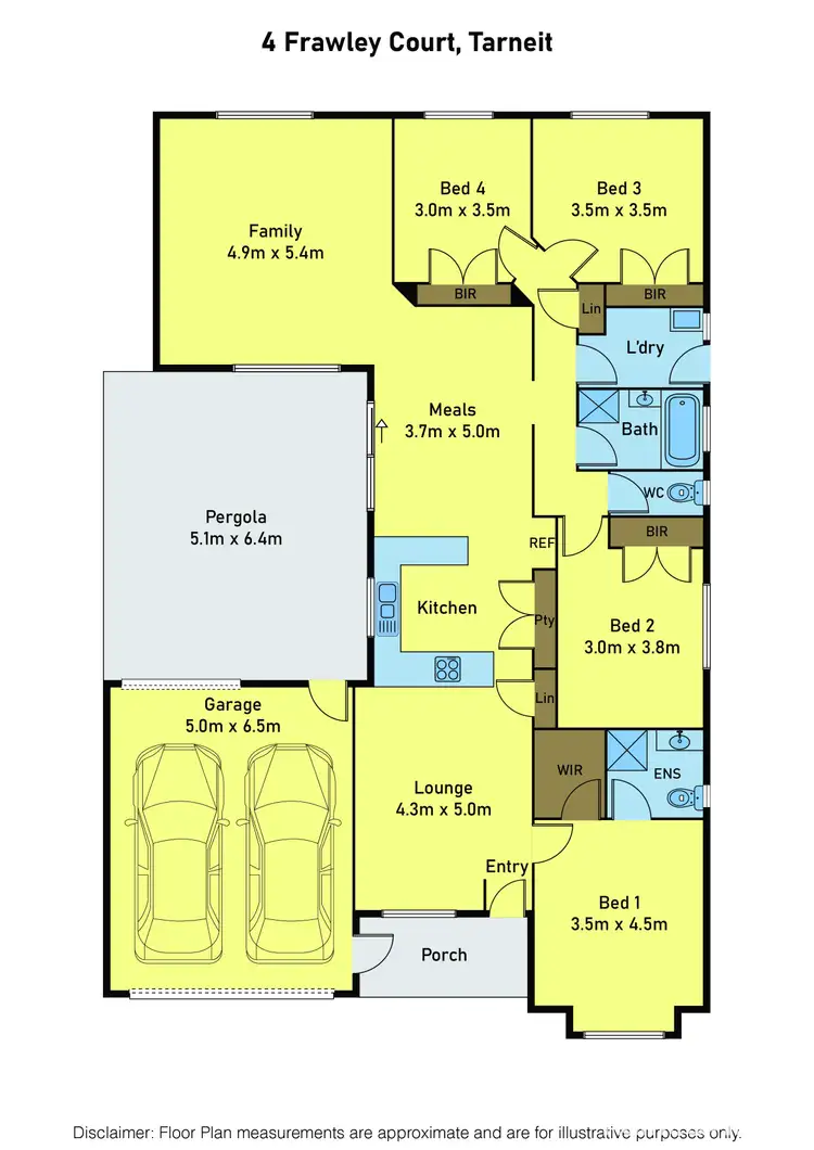 Floorplan of Homely house listing, 4 Frawley Court, Tarneit VIC 3029
