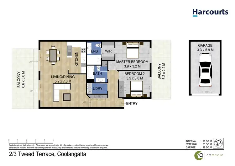 Floorplan of Homely apartment listing, 2/3 Tweed Terrace, Rainbow Bay QLD 4225