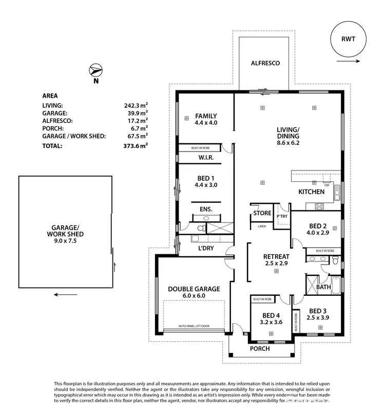 Floorplan of Homely house listing, 172 Nine Mile Road, Strathalbyn SA 5255