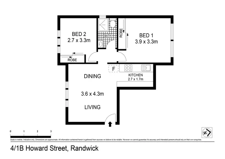 Floorplan of Homely apartment listing, 4/1B Howard Street, Randwick NSW 2031