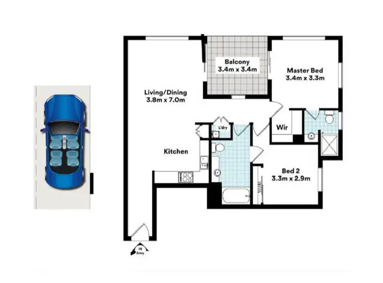 Floorplan of Homely unit listing, Address available on request