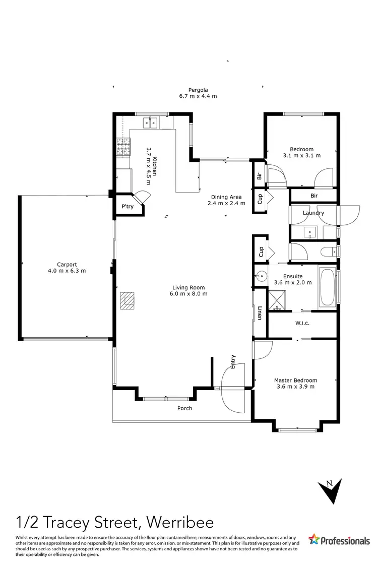 Floorplan of Homely house listing, 1/2 Tracey Street, Werribee VIC 3030