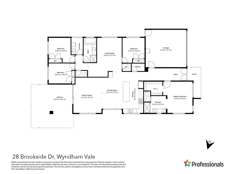 Floorplan of Homely house listing, 28 Brookside Drive, Wyndham Vale VIC 3024