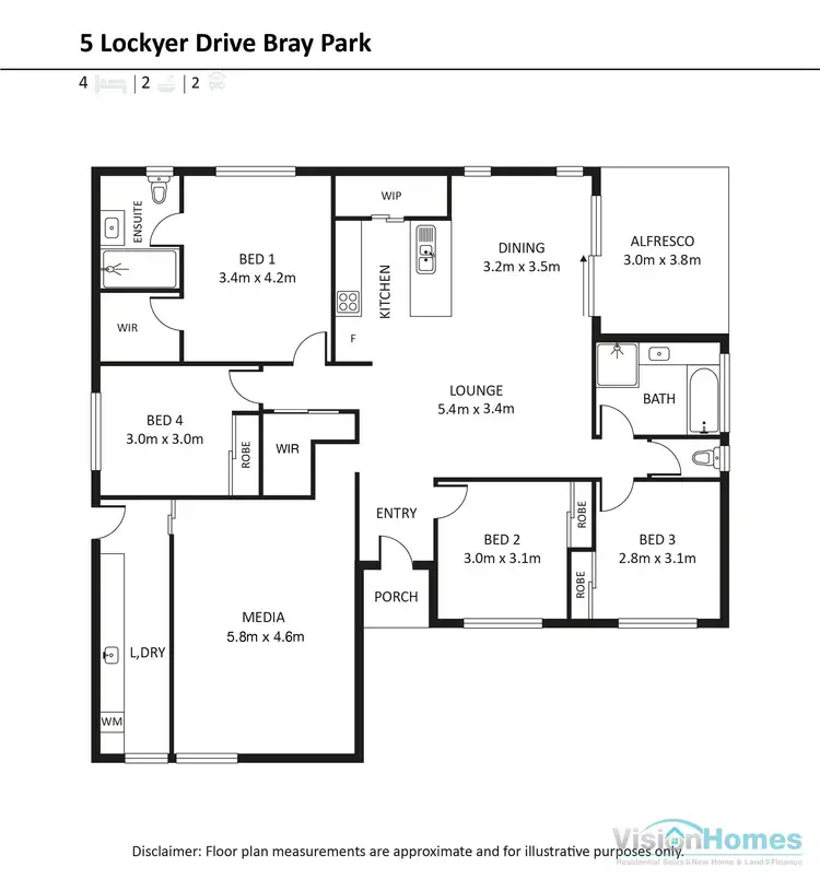 Floorplan of Homely house listing, 5 Lockyer Drive, Bray Park QLD 4500