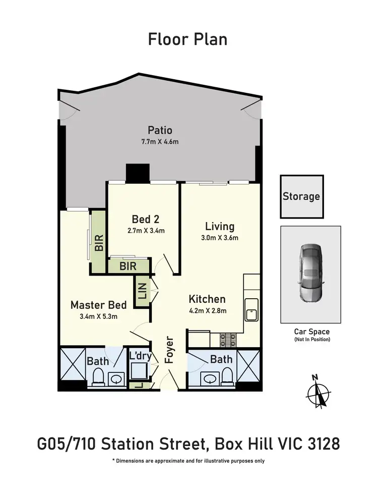 Floorplan of Homely apartment listing, G05/710 Station Street, Box Hill VIC 3128