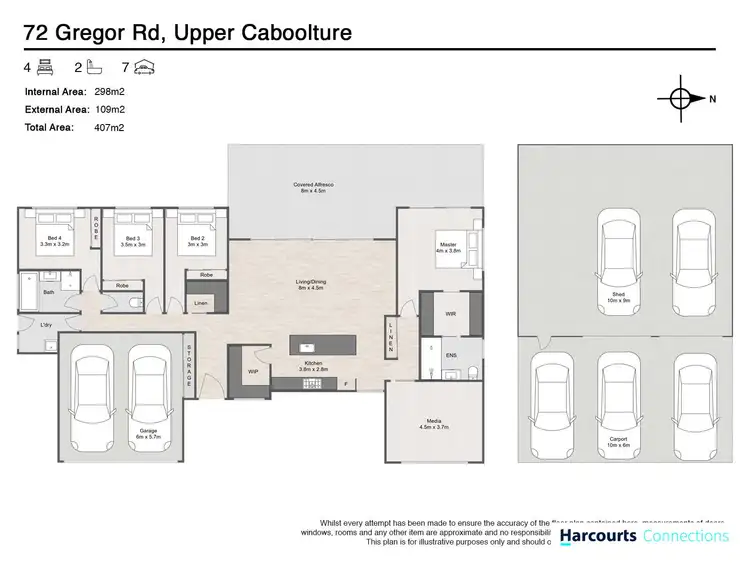 Floorplan of Homely house listing, 72 Gregor Road, Upper Caboolture QLD 4510