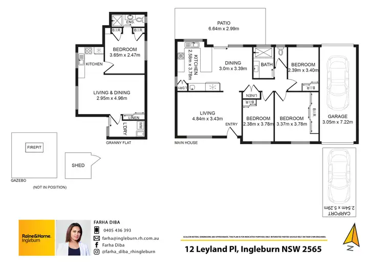 Floorplan of Homely house listing, 12 &12A Leyland Place, Ingleburn NSW 2565