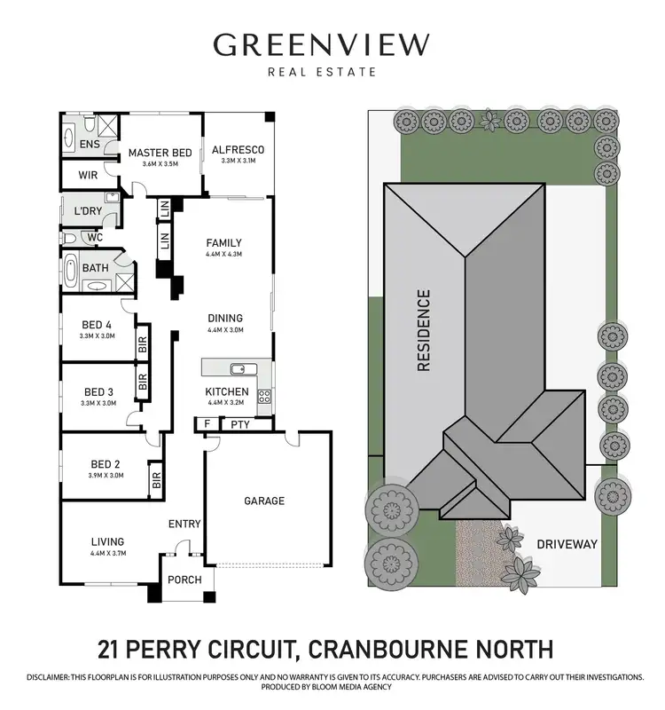 Floorplan of Homely house listing, 21 Perry Circuit, Cranbourne North VIC 3977