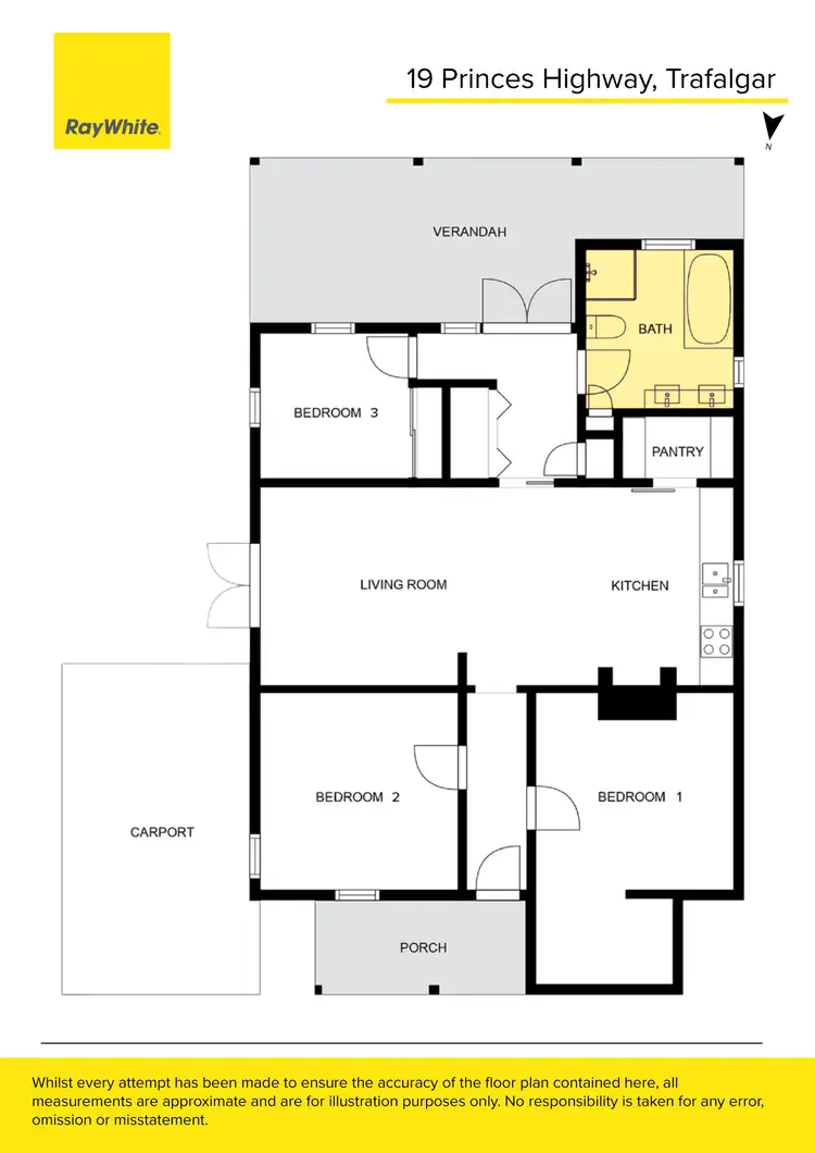 Floorplan of Homely house listing, 19 Princes Highway, Trafalgar VIC 3824