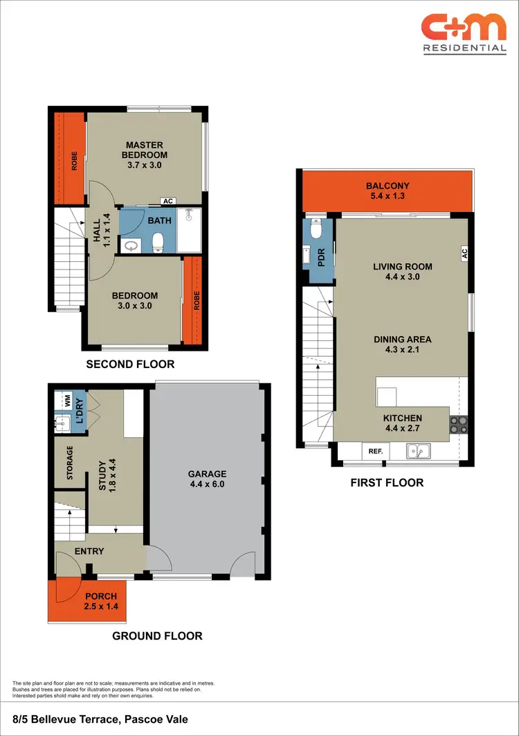 Floorplan of Homely townhouse listing, 8/5 Bellevue Terrace, Pascoe Vale VIC 3044