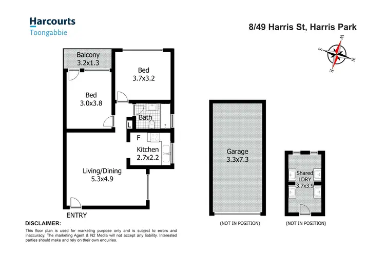 Floorplan of Homely unit listing, 8/49 Harris Street, Harris Park NSW 2150