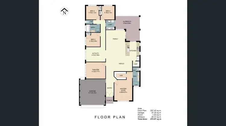 Floorplan of Homely house listing, 60 Colesbrook Drive, Byford WA 6122