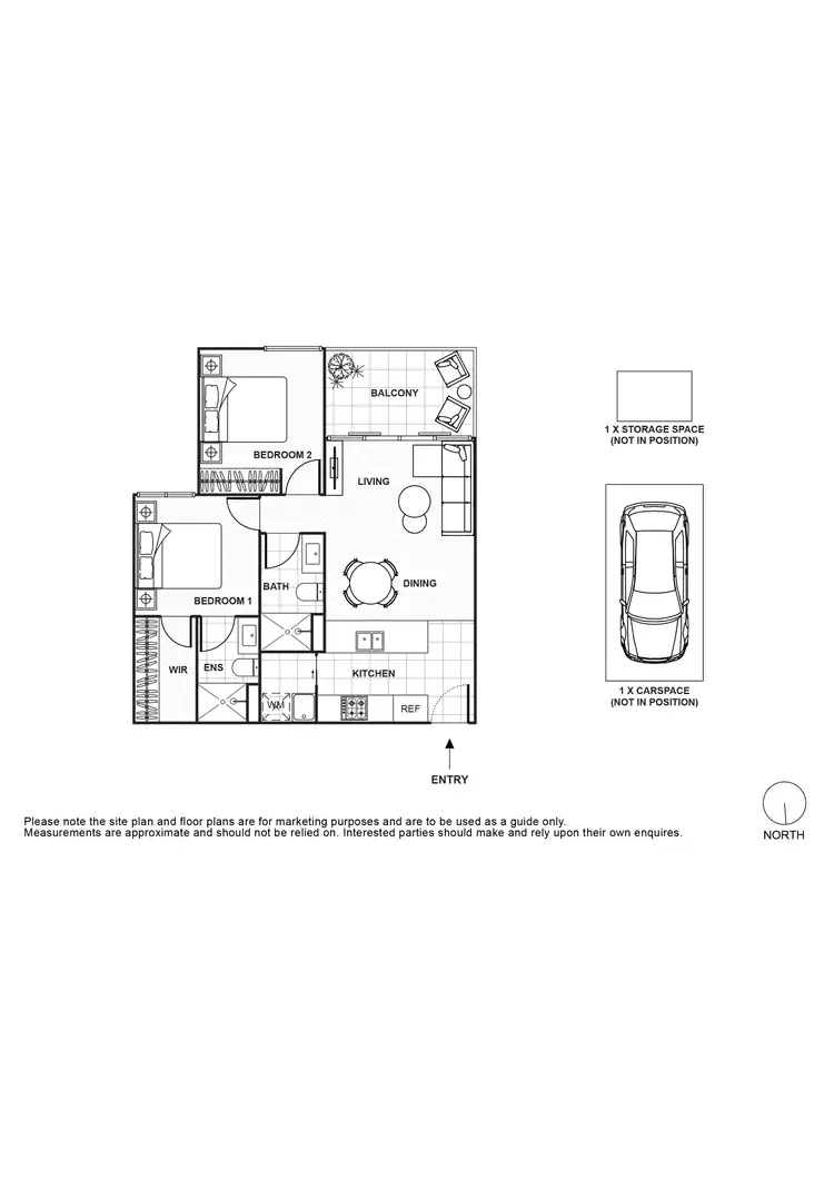 Floorplan of Homely apartment listing, 211A/399 Burwood Hwy, Burwood VIC 3125