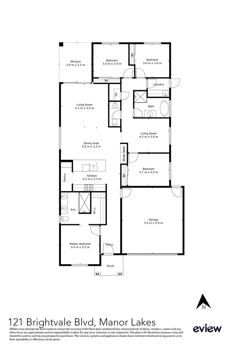 Floorplan of Homely house listing, 121 Brightvale Boulevard, Wyndham Vale VIC 3024