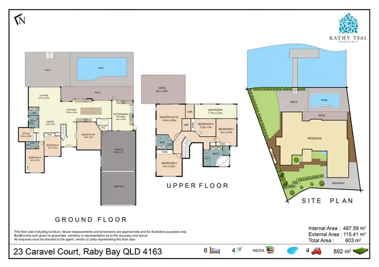 Floorplan of Homely house listing, 23 Caravel Court, Raby Bay QLD 4163