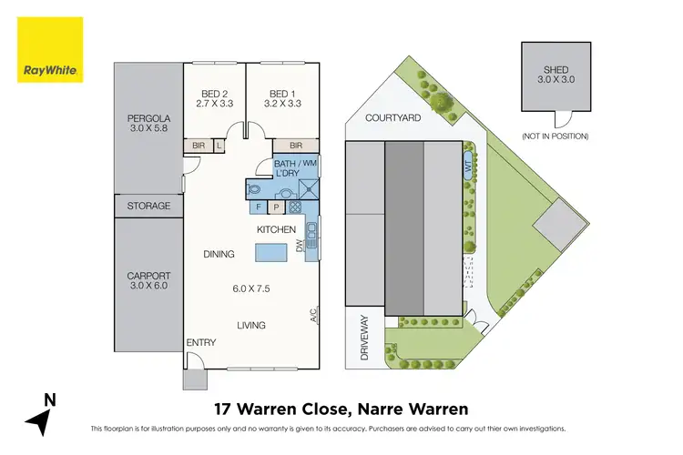 Floorplan of Homely house listing, 17 Warren Close, Narre Warren VIC 3805