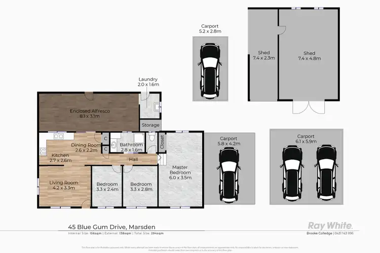Floorplan of Homely house listing, 45 Blue Gum Drive, Marsden QLD 4132