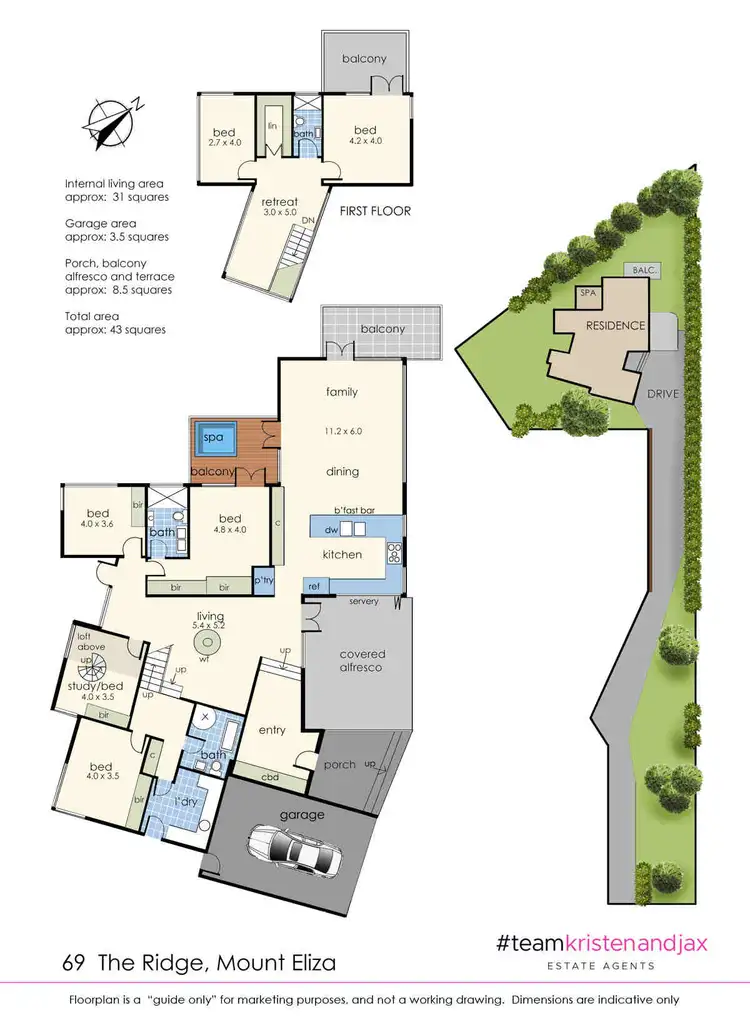 Floorplan of Homely house listing, 69 The Ridge, Mount Eliza VIC 3930