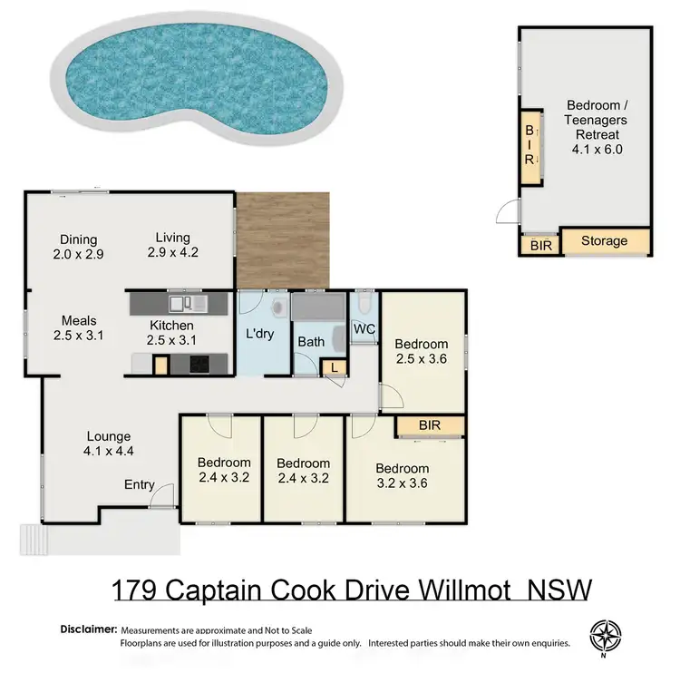 Floorplan of Homely house listing, 179 Captain Cook Drive, Willmot NSW 2770