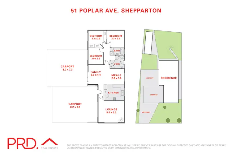 Floorplan of Homely house listing, 51 Poplar Avenue, Shepparton VIC 3630