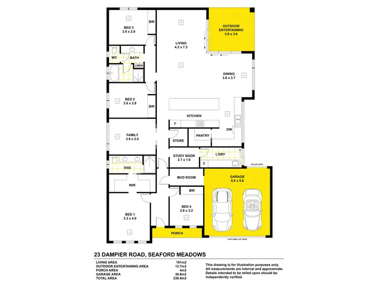 Floorplan of Homely house listing, 23 Dampier Road, Seaford Meadows SA 5169