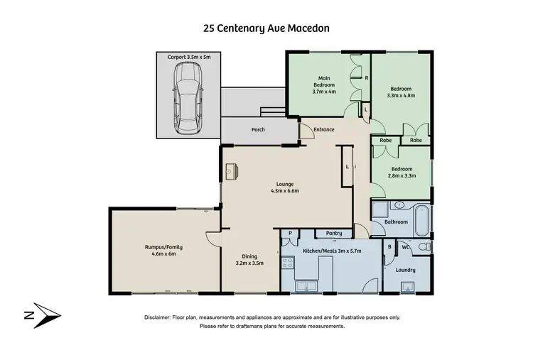 Floorplan of Homely house listing, 25 Centenary Ave, Macedon VIC 3440
