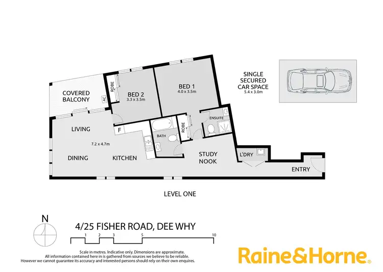 Floorplan of Homely unit listing, 4/25 Fisher Road, Dee Why NSW 2099