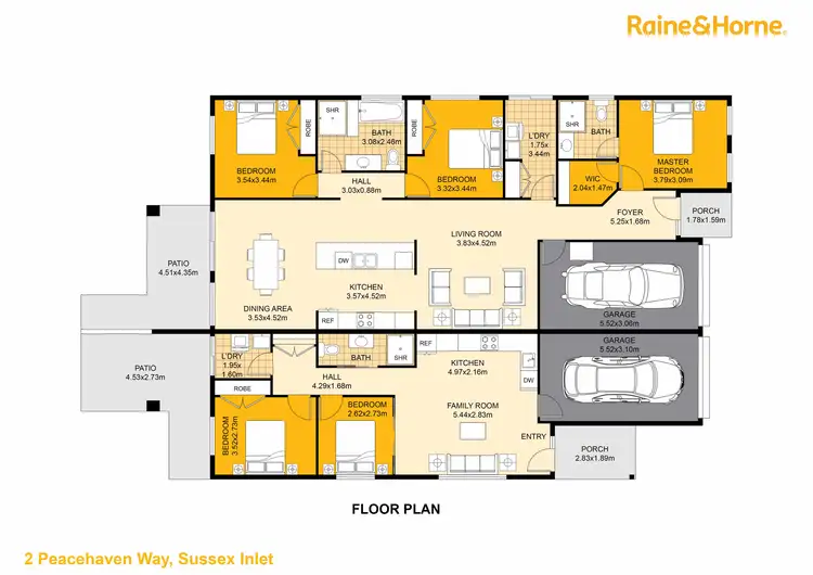 Floorplan of Homely semi-detached listing, 2 Peacehaven Way, Sussex Inlet NSW 2540