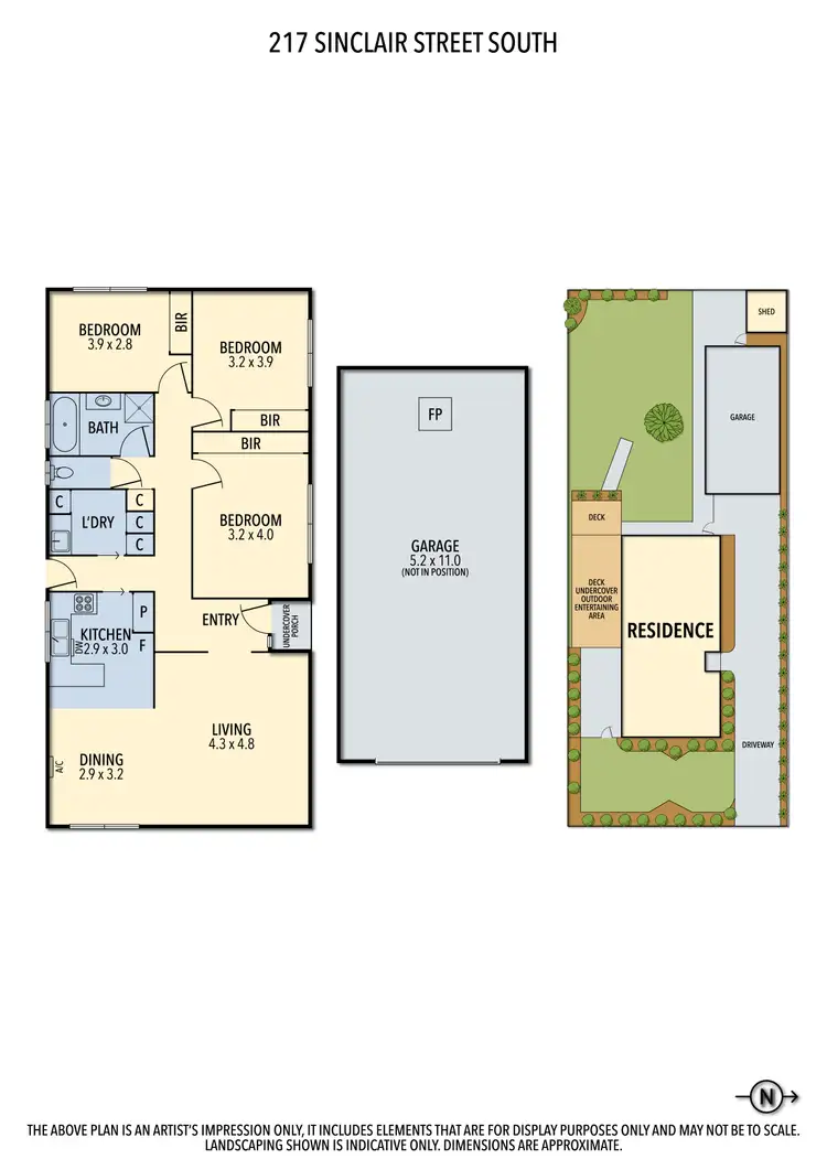 Floorplan of Homely house listing, 217 Sinclair Street S, Colac VIC 3250