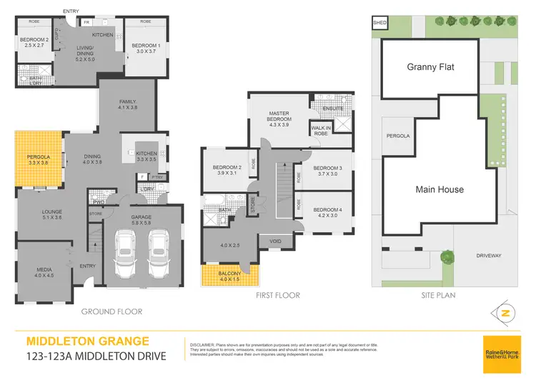 Floorplan of Homely house listing, 123 & 123a Middleton Drive, Middleton Grange NSW 2171