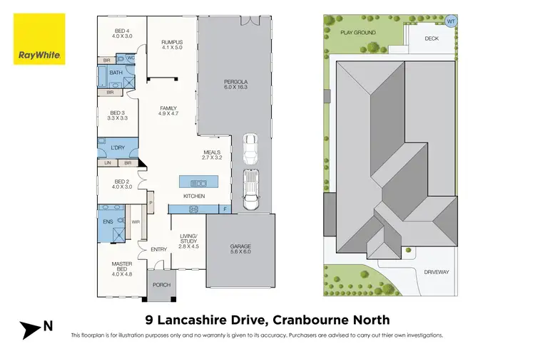 Floorplan of Homely house listing, 9 Lancashire Drive, Cranbourne North VIC 3977