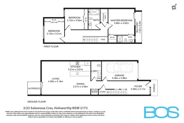 Floorplan of Homely townhouse listing, 2/23 Salamaua Crescent, Holsworthy NSW 2173