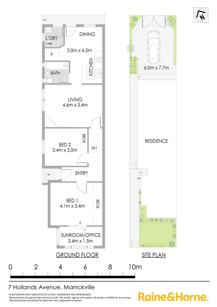 Floorplan of Homely house listing, 7 Hollands Avenue, Marrickville NSW 2204