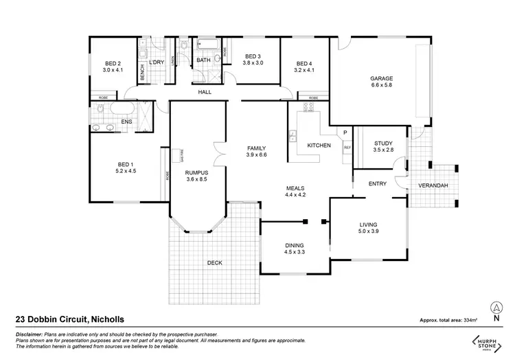 Floorplan of Homely house listing, 23 Dobbin Circuit, Nicholls ACT 2913