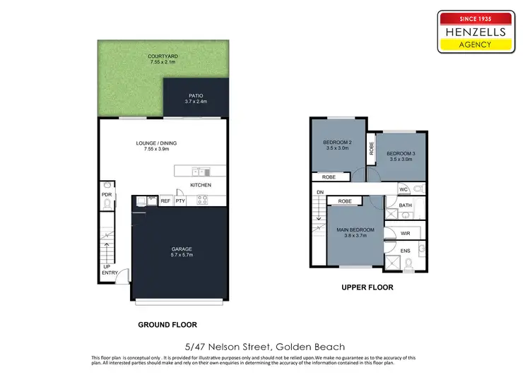 Floorplan of Homely townhouse listing, 5/47 Nelson Street, Golden Beach QLD 4551